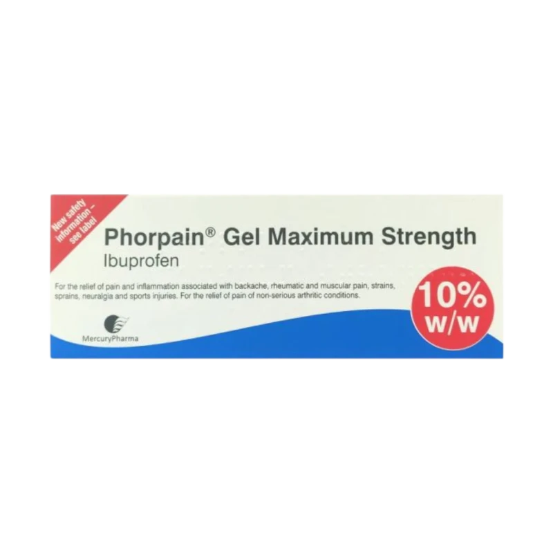 Phorpain Maximum Strength Ibuprofen 10% Gel