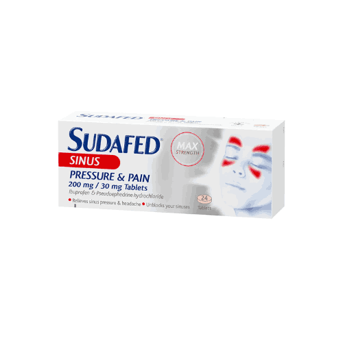 SUDAFED® Sinus Pressure & Pain Tablets