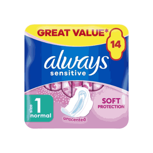 Always Sensitive Normal Ultra (Size 1) Sanitary Pads With Wings