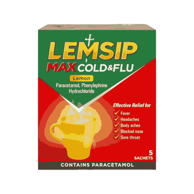 Lemsip Max Cold & Flu Sachets Lemon