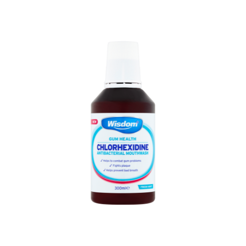 Wisdom Chlorhexidine Antibacterial mouthwash 300ml