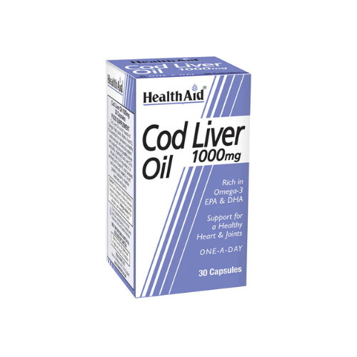 HealthAid Cod Liver Oil 1000mg Vegicaps