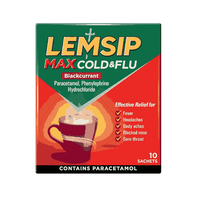 Lemsip Max Sachets Blackcurrant