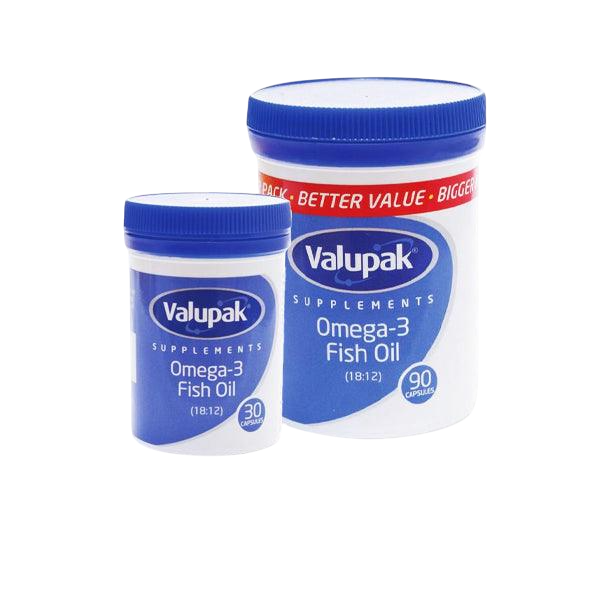 Valupak Omega 3 Fish Oils Capsules 1000mg