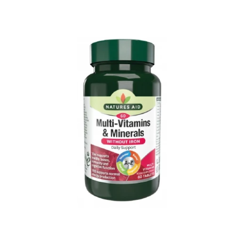 Natures Aid Multi-Vitamins & Minerals (without Iron)