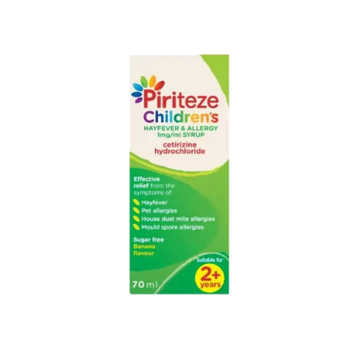 Piriteze Allergy Relief Syrup 70ml