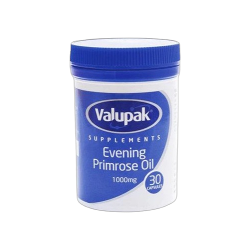Valupak Evening Primrose Oil 1000mg Capsules