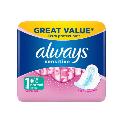 Always Sensitive Normal Ultra (Size 1) Sanitary Pads