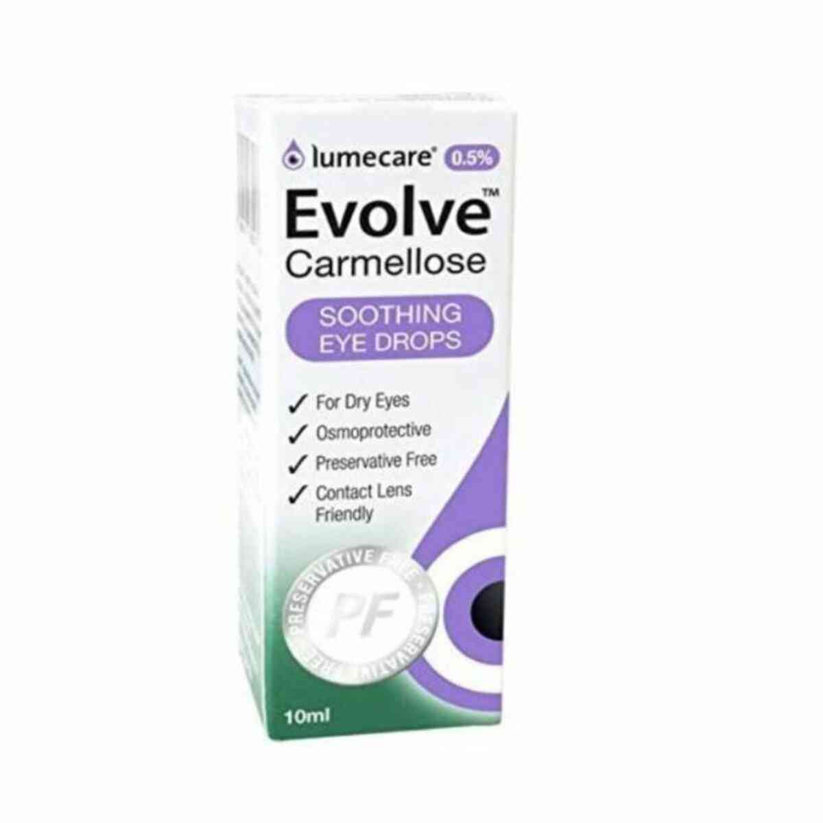 Evolve Carmellose Eye Drops 0.5% Preservative Free 10ml