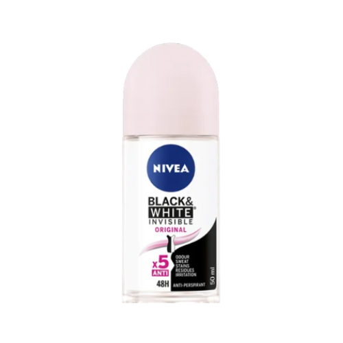 NIVEA Black & White Clear Original Anti-Perspirant Deodorant Roll-on 50ml