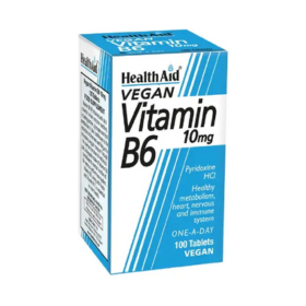 HealthAid Vitamin B6 (Pyridoxine HCl) 10mg Tablets