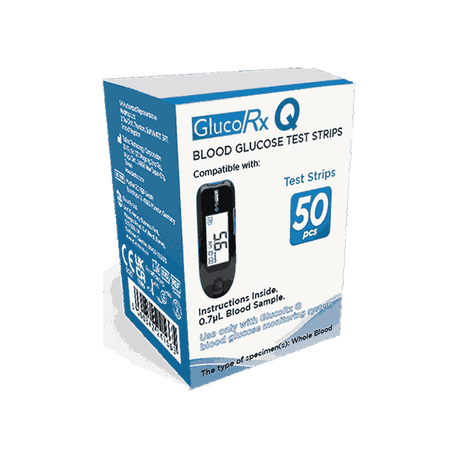 GlucoRx Q Strips