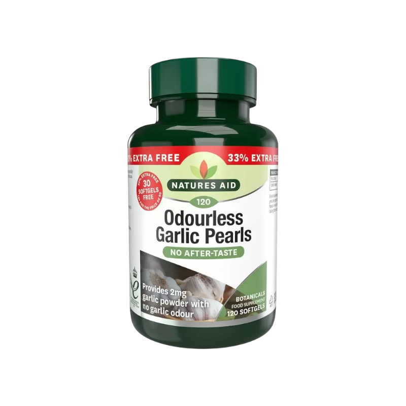 Nature's Aid Garlic Pearls (Odourless) One-a-day