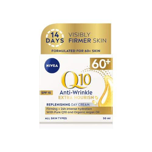NIVEA Q10 Anti-Wrinkle Extra Nourish 60+ Replenishing Day cream SPF 15 50ml