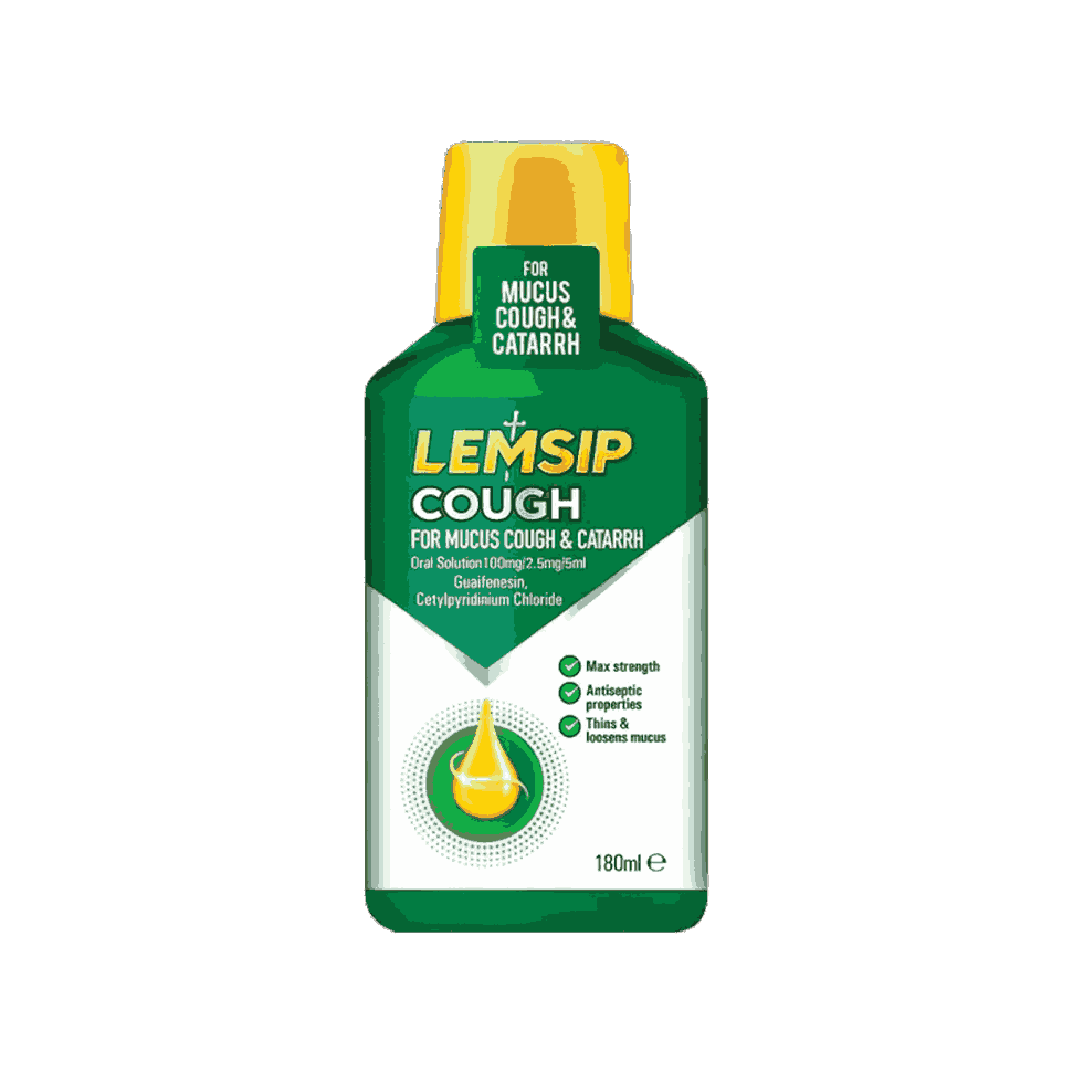 Lemsip Mucus Cough & Catarrh Oral Solution 180ml