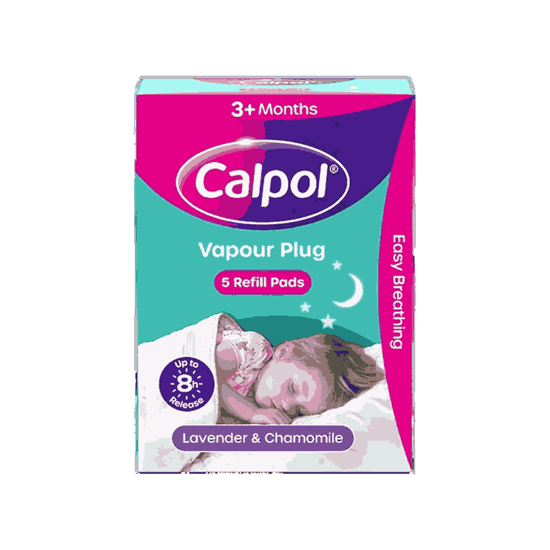 CALPOL® Vapour Plug & Nightlight Lavender & Chamomile 3+ Months Refill Pads