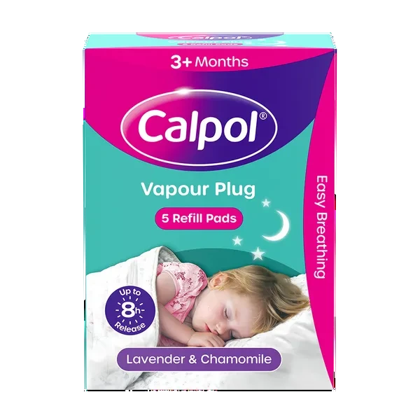 CALPOL® Vapour Plug & Nightlight Lavender & Chamomile 3+ Months Refill Pads