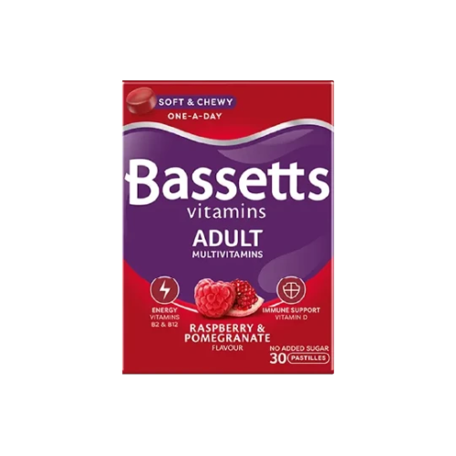Bassetts Multivitamins Raspberry & Pomegranate Flavour Adults