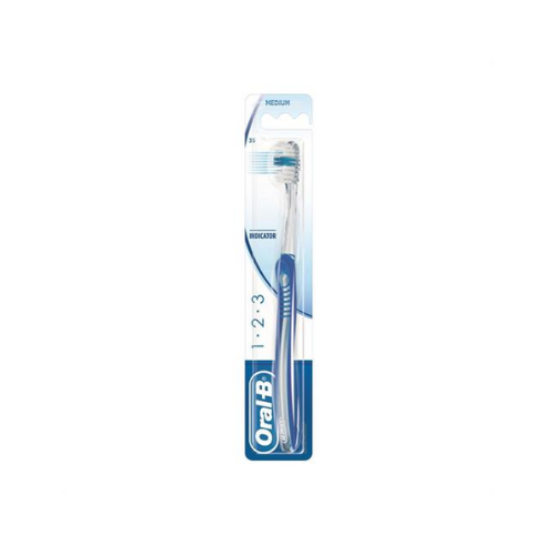 Oral-B Blue Indicator 123 35 Medium Toothbrush