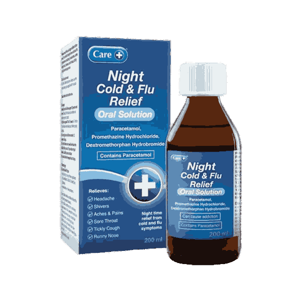Care Night Cold & Flu Relief Oral Solution 200ml