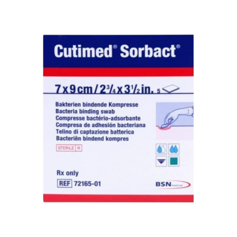 Cutimed Sorbact 7cm x 9cm (folded) 17cm x 27cm (unfolded)