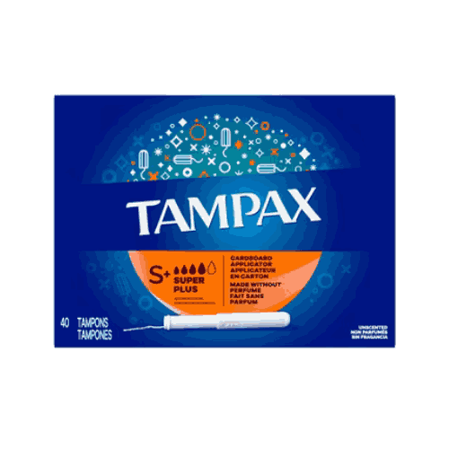 Tampax Cardboard Super Plus Applicator Tampons