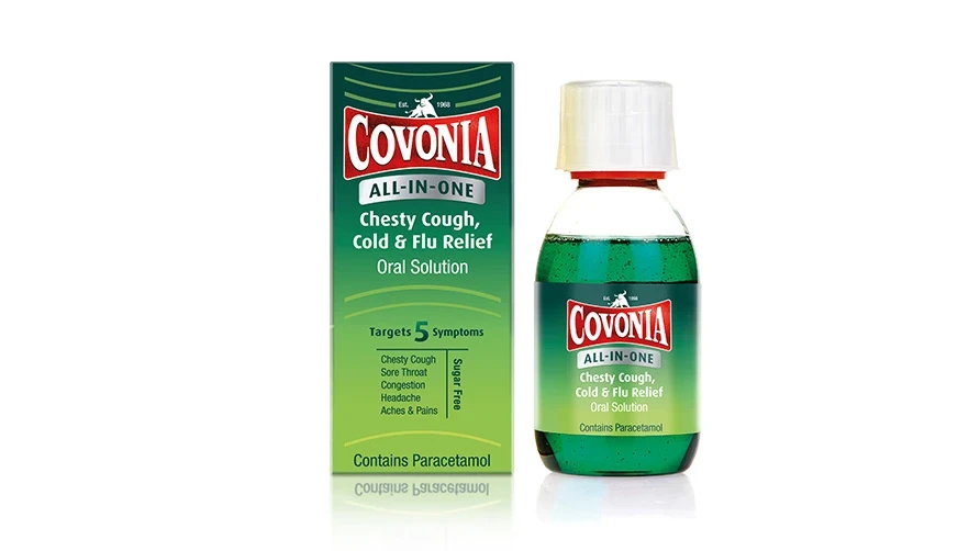Covonia All-in-One Chesty Cough Cold and Flu Relief Oral Solution 160ml