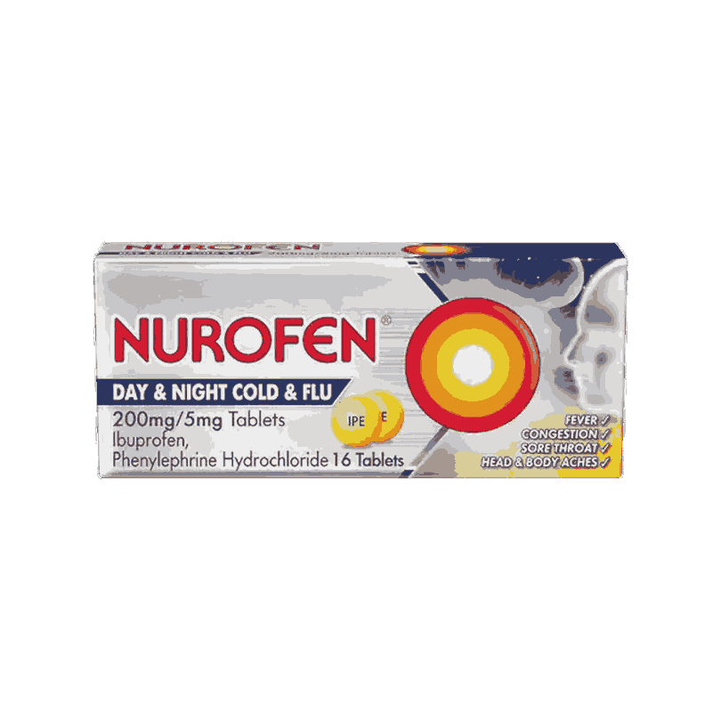 Nurofen Day & Night Cold & Flu 200mg Tablets