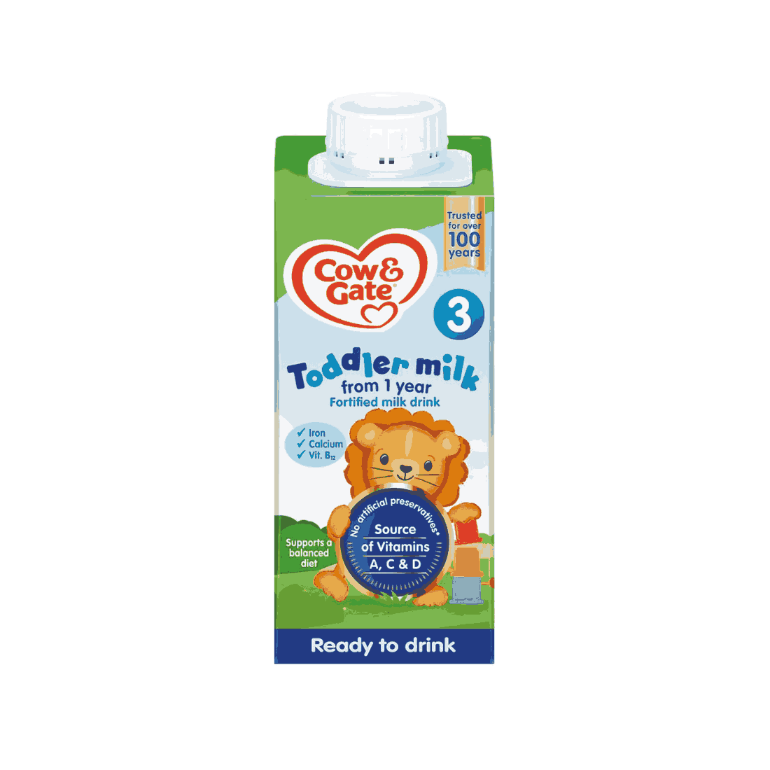 Cow & Gate Toddler milk (1-2 years) (Liquid) 200ml Bottle