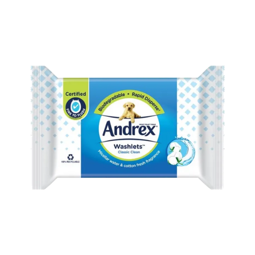 Andrex® Classic Clean Washlets™ Moist Toilet Tissue