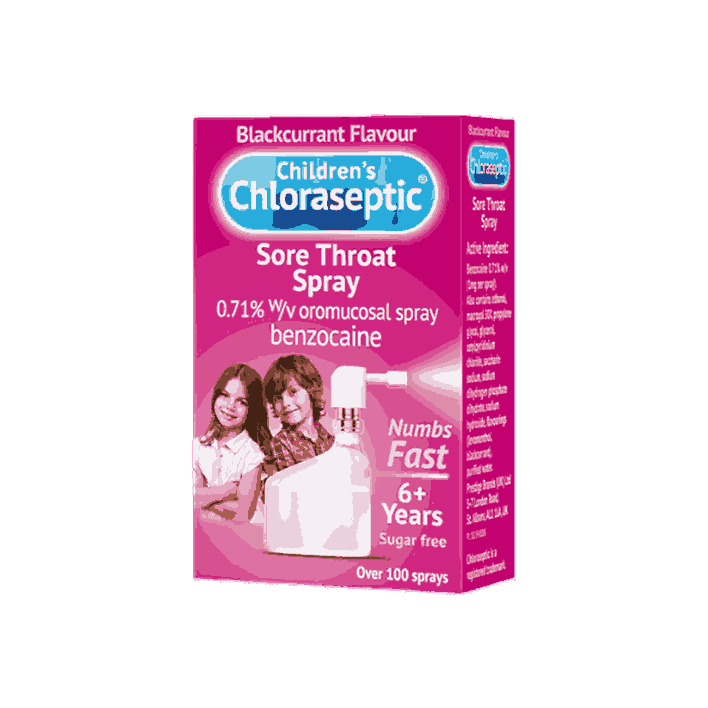 Ultra Chloraseptic Children's Sore Throat Spray Blackcurrant 15ml