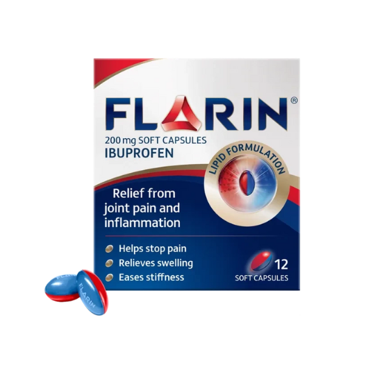 Flarin Ibuprofen 200mg Capsules
