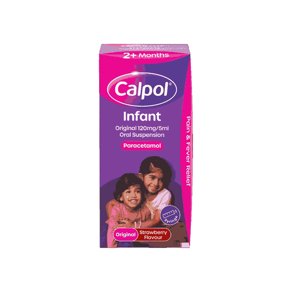 CALPOL® Infant Original Suspension Strawberry Flavour 2+ Months